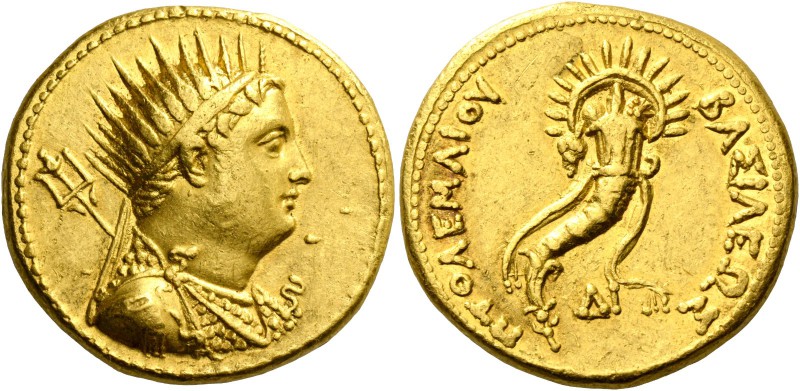 Ptolemy IV Philopator, 221-205. In the name of Ptolemy III. Octodrachm, Alexandr...