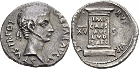 Octavian as Augustus, 27 BC – 14 AD. L. Mescinius Rufus. Denarius 16 BC, AR 3.69 g. Laureate head r. Rev. Inscribed cippus. C 461. RIC 355.
Very rare....
