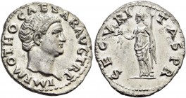 Otho, 15th January - April 69. Denarius 15 January-Mid April 69, AR 3.34 g. Bare head r. Rev. Securitas standing l., holding wreath and sceptre. C 17....