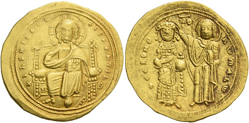 Romanus III, 1028 – 1034. Histamenon 1028-1034, AV 4.39 g. Christ, nimbate, enth...