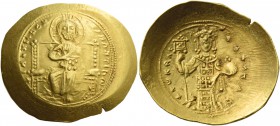 Constantine X Ducas, 23 November 1059 – 23 May 1067. Histamenon circa 1059-1067, AV 4.34 g. Christ, nimbate, enthroned facing, raising r. hand in bene...