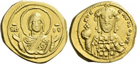 Constantine X Ducas, 23 November 1059 – 23 May 1067. Tetarteron 1059-1067, AV 4.00 g. Facing bust of the Virgin, nimbate and orans, wearing tunic and ...
