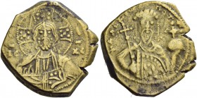 Alexius I Comnenus, April 1081 – August 1118, with colleagues from 1088. Pre-reform coinage, 1081-1092. Debased Tetarteron 1081-1087, EL 3.99 g. Facin...