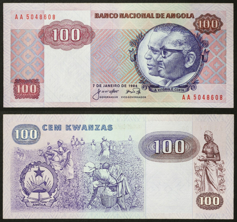 Angola, People's Republic, 100 Kwanzas, 07/01/1984, Pick 119, UNC