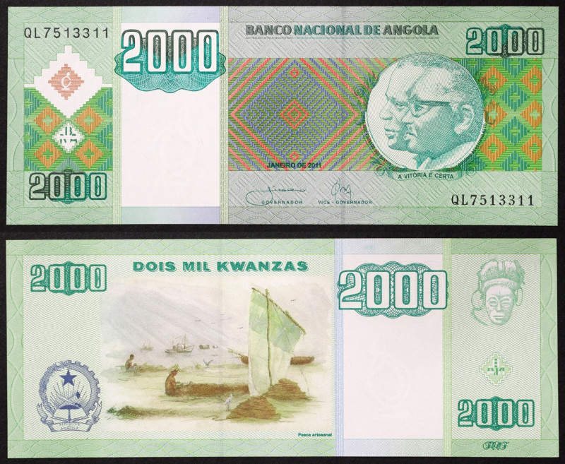Angola, Republic, 2.000 Kwanzas, 2011, Pick 151, UNC
