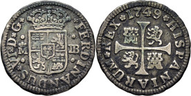 FERNANDO VI. Madrid. 1/2 real. 1749. JB