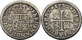 FERNANDO VI. Madrid. 1/2 real. 1752. JB