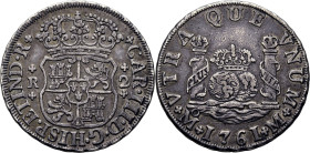 CARLOS III. México. 2 reales. 1761. M