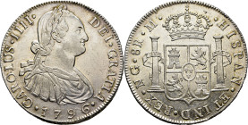 CARLOS IV. Nueva Guatemala. 8 reales. 1796. M. Mejor que EBC. Atractiva