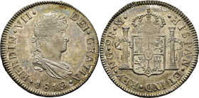 FERNANDO VII. Nueva Guatemala. 2 reales. 1819. M. SC+. Magnífica. Atractivo resplandor y lustre excepcional