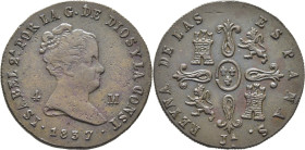 ISABEL II. Jubia. 4 maravedís. 1837. EBC-