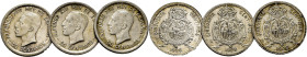 ALFONSO XIII. 50 céntimos. 1926. PCS.  EBC a SC-…Lote de 3