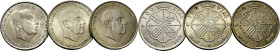 ESTADO ESPAÑOL. 100 pesetas. 1966*66, *67 y *70. Lote de 3