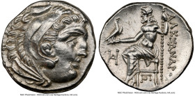 MACEDONIAN KINGDOM. Alexander III the Great (336-323 BC). AR drachm (17mm, 4.15 gm, 2h). NGC Choice AU 5/5 - 4/5. Posthumous issue, Teos, ca. 310-301 ...