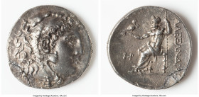 MOESIA. Callatis. Ca. 260-220 BC. AR tetradrachm (30mm, 12h). VF, fragile. Posthumous issue in the name and types of Alexander III the Great of Macedo...
