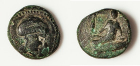 THRACE. Odessus. Ca. 3rd century BC. AE (15mm, 11h). Fine, potentially unstable surfaces. Head of female right, wearing tainia / ΟΔΗΣΙΤΩN, Odessos rec...