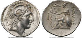 THRACIAN KINGDOM. Lysimachus (305-281 BC). AR tetradrachm (32mm, 17.17 gm, 1h). NGC AU 5/5 - 2/5, brushed. Lifetime issue of Pergamum, ca. 297/6-282/1...