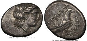 TROAS. Abydus. Ca. 4th century BC. AR drachm (16mm, 11h). NGC Choice VF, marks. Amythion, magistrate. Laureate head of Apollo right / AMYΘIΩN / ABY, e...