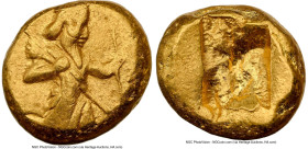 ACHAEMENID PERSIA. Darius I-Xerxes II (ca. 5th century BC). AV daric (15mm, 8.33 gm). NGC Choice XF 3/5 - 3/5, scuff. Lydo-Milesian standard. Sardes, ...