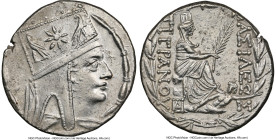 ARMENIAN KINGDOM. Tigranes II the Great (95-56 BC). AR tetradrachm (27mm, 15.81 gm, 12h). NGC Choice AU 5/5 - 3/5. Tigranocerta, ca. 80-68 BC. Diademe...