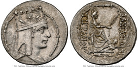 ARMENIAN KINGDOM. Tigranes II the Great (95-56 BC). AR tetradrachm (27mm, 15.59 gm, 12h). NGC AU 5/5 - 3/5. Tigranocerta, ca. 80-68 BC. Diademed and d...