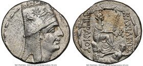 ARMENIAN KINGDOM. Tigranes II the Great (95-56 BC). AR tetradrachm (27mm, 15.60 gm, 12h). NGC AU 5/5 - 2/5, brushed. Tigranocerta, ca. 83-70 BC. Diade...