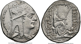 ARMENIAN KINGDOM. Tigranes II the Great (95-56 BC). AR tetradrachm (27mm, 15.65 gm, 12h). NGC XF 3/5 - 2/5, brushed. Tigranocerta, ca. 80-68 BC. Diade...