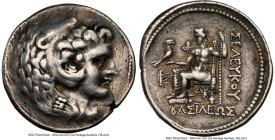 SELEUCID KINGDOM. Seleucus II Callinicus (246-225 BC). AR tetradrachm (29mm, 16.76 gm, 11h). NGC Choice Fine 4/5 - 4/5, flan flaw. Types of Alexander ...