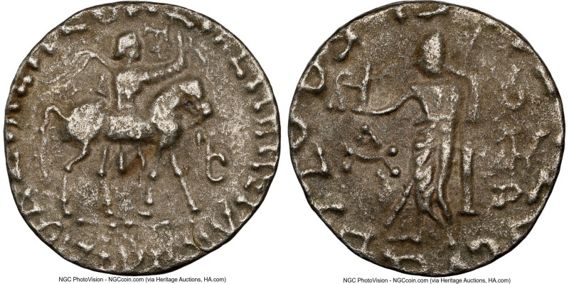 INDO-SCYTHIAN KINGDOM. Azes I/II (ca. 58-12 BC). AR tetradrachm (23mm, 7.84 gm, ...