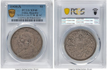 Republic Yuan Shih-kai Dollar Year 9 (1920) XF40 PCGS, KM-Y329.6, L&M-77. Triangle "Yuan" not connected variety. HID09801242017 © 2024 Heritage Auctio...