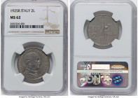 Vittorio Emanuele III 2 Lire 1925-R MS62 NGC, Rome mint, KM63. HID09801242017 © 2024 Heritage Auctions | All Rights Reserved www.HA.com/TexasAuctionee...