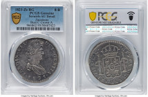 Zacatecas. Ferdinand VII "Royalist" 8 Reales 1821 Zs-RG AU Details (Scratch) PCGS, Zacatecas mint, KM111.5. Bust C Crown A variety. HID09801242017 © 2...
