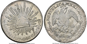 Republic 8 Reales 1837 Zs-OM AU58 NGC, Zacatecas mint, KM377.13, DP-Zs17. HID09801242017 © 2024 Heritage Auctions | All Rights Reserved www.HA.com/Tex...