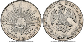 Republic 8 Reales 1879 Go-SM UNC Details (Cleaned) NGC, Guanajuato mint, KM377.8, DP-Go60. HID09801242017 © 2024 Heritage Auctions | All Rights Reserv...