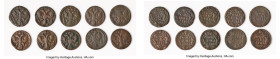 Anna 10-Piece Lot of Uncertified Assorted Polushka Issues, KM187. Average grade Fine. Sold as is, no returns. HID09801242017 © 2024 Heritage Auctions ...