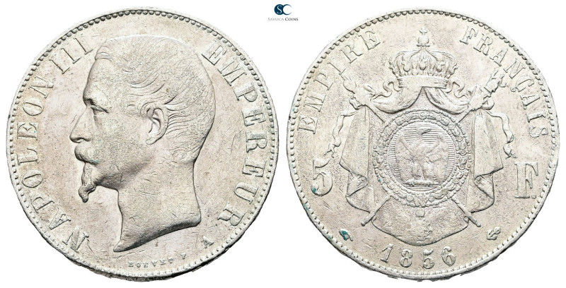 France. AD 1856. 
5 Francs 1856 A

 mm, 25 g



Very Fine