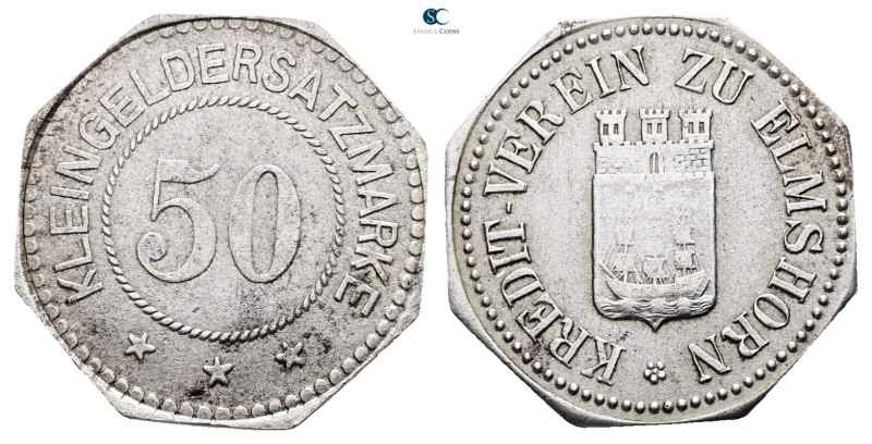 Germany. Elmshorn AD 1916-1922. 
50 Pfennig o.J.

 mm, 3,65 g



Very Fin...