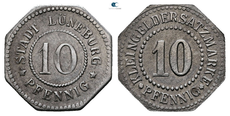 Germany. Lüneburg AD 1916-1923. 
10 Pfennig o.J.

 mm, 2,80 g



Extremel...