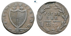 Switzerland. Canton Ticino.  AD 1813. 3 Soldi CU