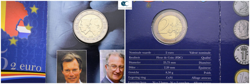 Belgium. AD 2005. 
2 Euro 2005

 mm, 8,5 g



in Coincard