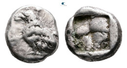 Troas. Abydos circa 500-480 BC. Diobol AR