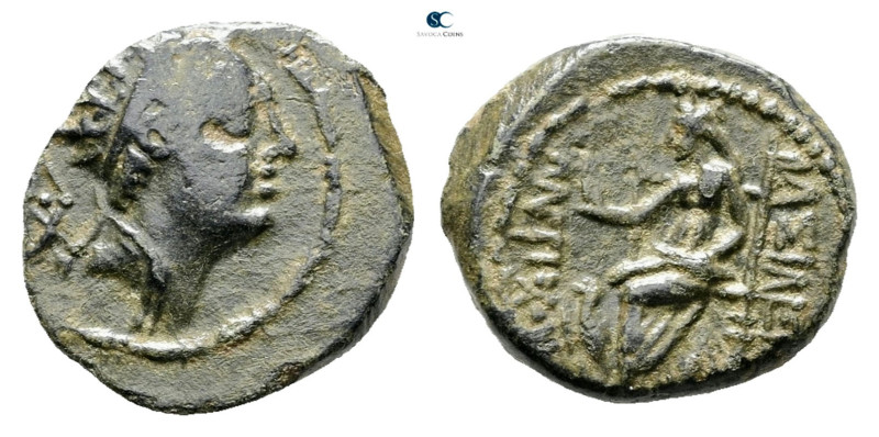 Seleukid Kingdom. Seleukeia on Tigris. Antiochos IV Epiphanes 175-164 BC. 
Bron...
