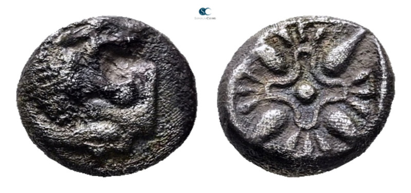 Ionia. Miletos circa 525-475 BC. 
Diobol AR

10 mm, 1,09 g



Very Fine