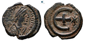 Justinian I AD 527-565. Antioch. Pentanummium Æ