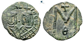Michael II with Theophilus AD 820-829. Syracuse. Follis or 40 Nummi Æ
