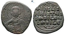 Attributed to Basil II and Constantine VIII AD 976-1028. Constantinople. Anonymous Follis Æ