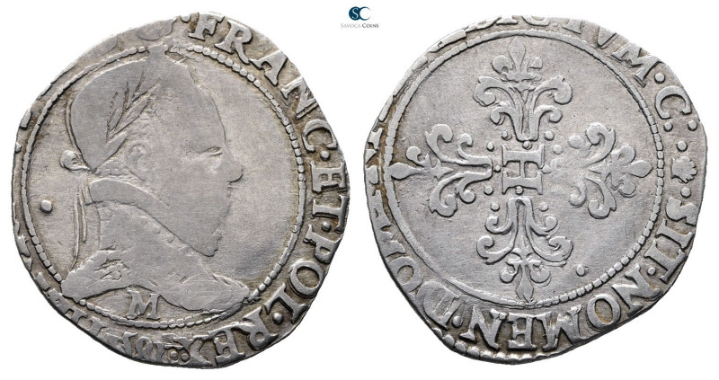 France. Toulouse. Henri III AD 1574-1589. 
1/2 Franc AR

28 mm, 5,15 g


...