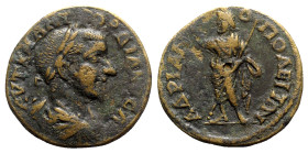 Gordian III (238-244). Thrace, Hadrianopolis. Æ (27mm, 11.54g, 6h). Laureate, draped and cuirassed bust r. R/ Serapis standing l., raising arm and hol...