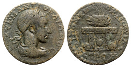 Gordian III (238-244). Pontus, Neocaesarea. Æ (27mm, 13.75g, 6h), year 178 (241/2). Laureate, draped and cuirassed bust r., seen from behind. R/ Agoni...