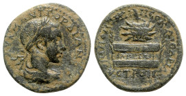 Gordian III (238-244). Pontus, Neocaesarea. Æ (28.5mm, 17.77g, 12h), year 178 (AD 241/2). Laureate, draped and cuirassed bust r. R/ Agonistic urn on t...